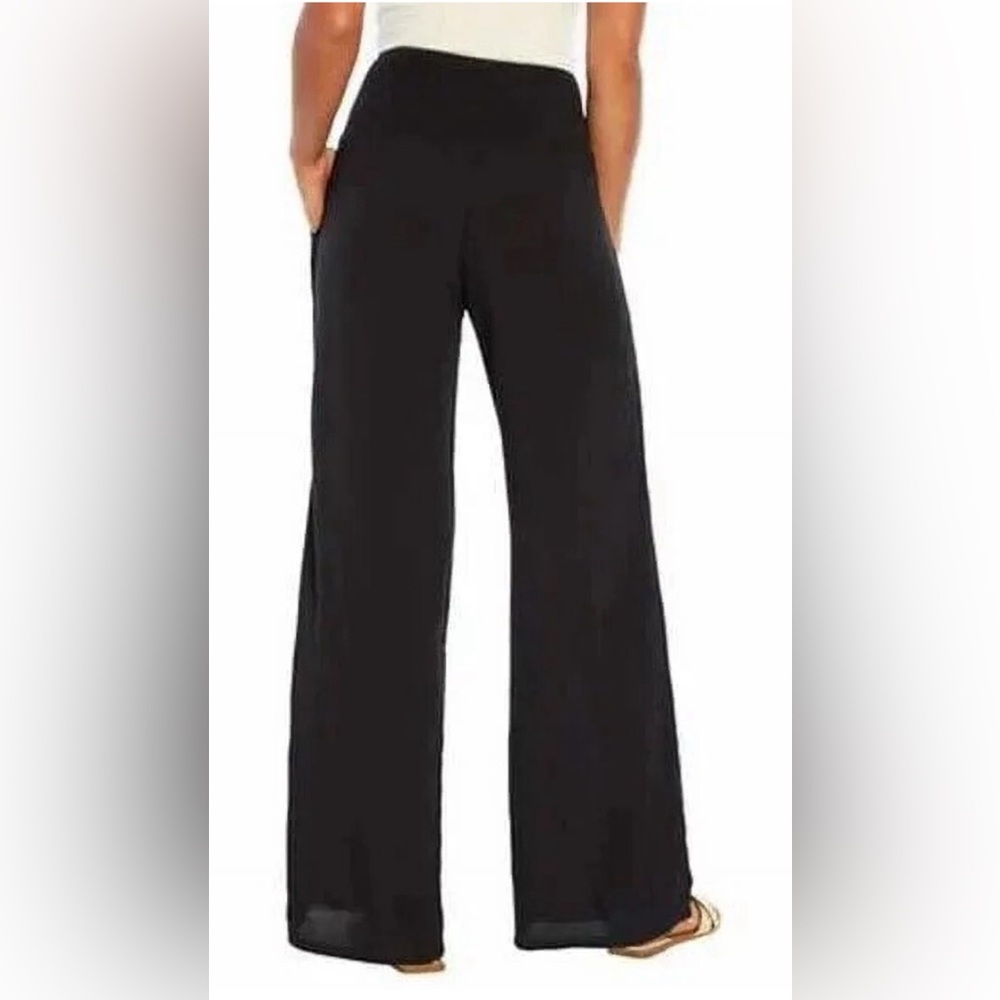 Three Dots Women's Pull On Casual Pants, Black XL - Picture 2 of 8